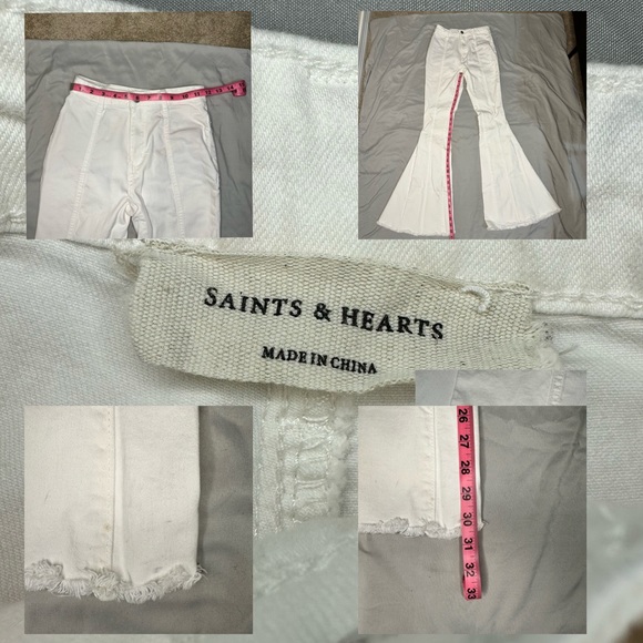 ❗️SOLD❗️Saints and Hearts ~ High-Rise Star Flare Jeans ~ - Picture 6 of 6